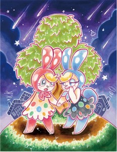 ▲コピックマーカーと水彩画用紙を使ったイラスト
