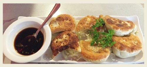 肉まんのような食感のでっかい餃子