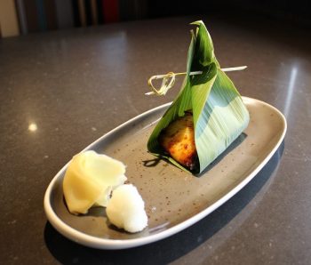 ▲ 銀ダラの西京焼きはアラカルトでも大人気 (Grilled Cod with Miso 10oz $35)