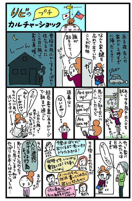 夜中の帰宅時、鍵がない！そんな時は…