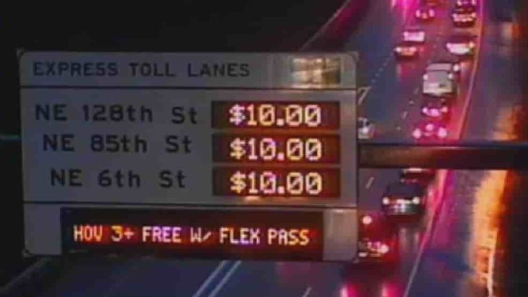 平日はI-405通行料を払い続けなければいけない