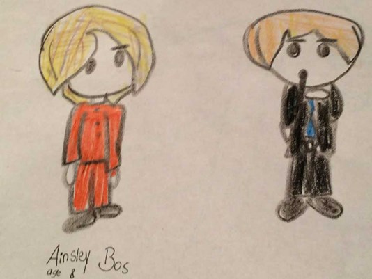 シアトルの少女が描いたヒラリーの絵、アメリカ中に広まる