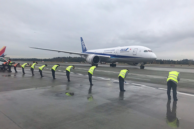 ANA のシアトル便運航状況