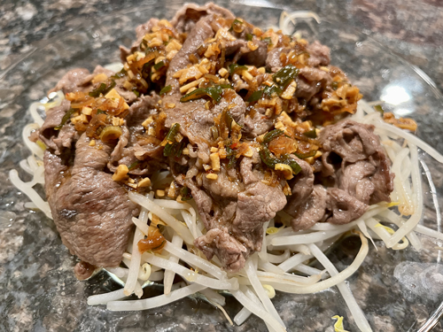 ガシガシもやし焼き肉〜しおちゃんとしんコロの秘密のレシピ