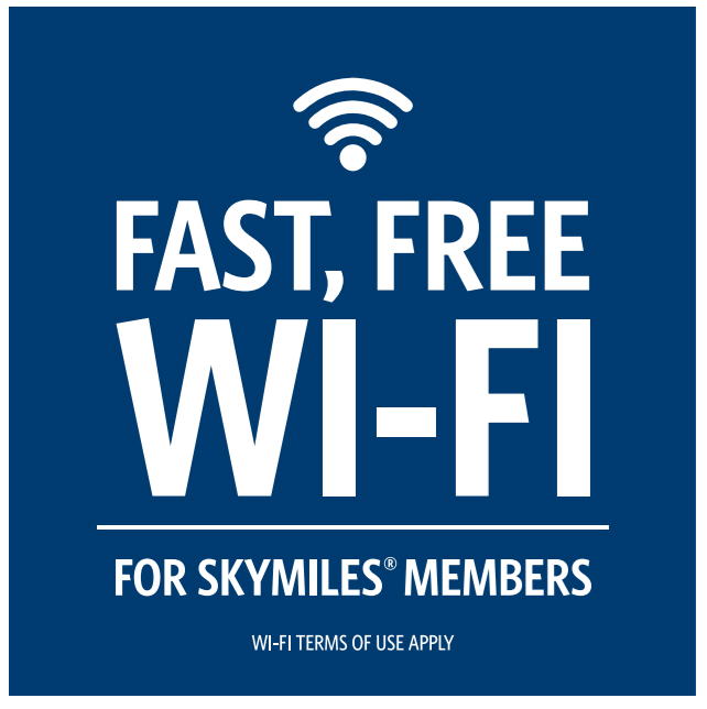 デルタ航空、機内の高速 Wi-Fi を無料に