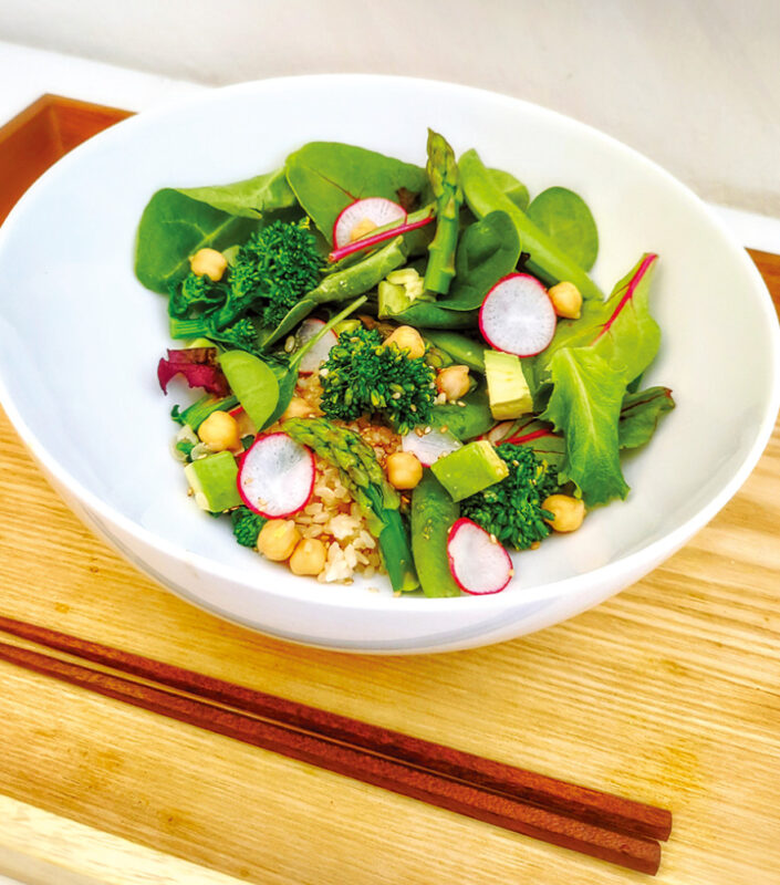 春野菜のサラダご飯〜みんな大好きお米ライフ